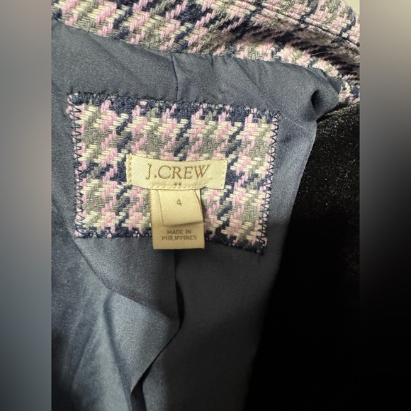 J.Crew Woolblend Schoolboy Houndstooth Blazer-Preloved - Picture 6 of 9